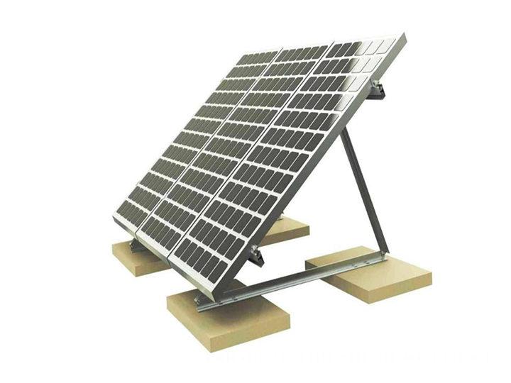 水泥平面和彩鋼瓦三角架光伏支架系統